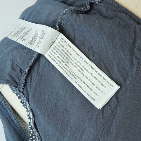 Abercrombie & Fitch Tie Front Flutter Sleeve Blouse Dusty Blue - Size Small - Picture 6 of 6